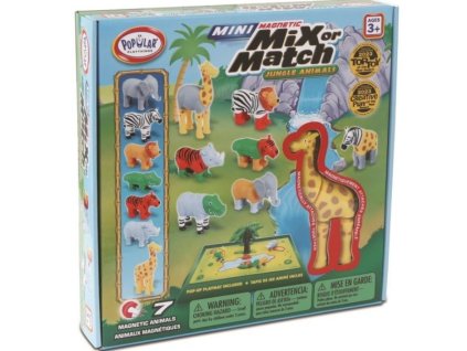 Sada magnetických mini zvieratiek z džungle Malblo