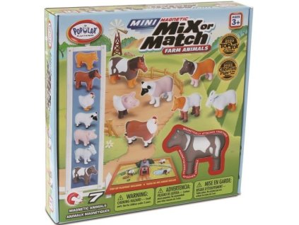 Magnetická sada mini hospodárskych zvieratiek Malblo