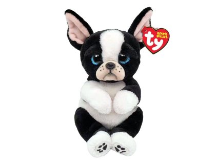 Maskot psa TY čiernobieleho tvaru Tink 15 cm