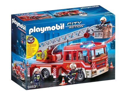 Mestská akčná figúrka 9463 Hasičské auto s rebríkom