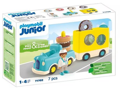 Junior 71702 Figúrka bláznivého donutového trucku s funkciami stohovania a triedenia