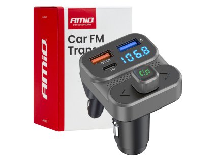 FM transmitter 2×USB-A 1×USB 12V 24V