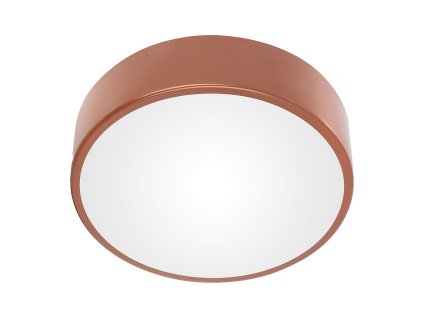OVO stropné svietidlo 2xE27 s mikrovlnným snímačom pohybu, 2x24W, medená oceľ, tienidlo matné sklo, IP20, ? 300