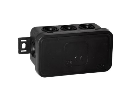 Spojovací box CLICK, IP54, 8 vstupov, 80x45x41mm, čierny, 100 ks.