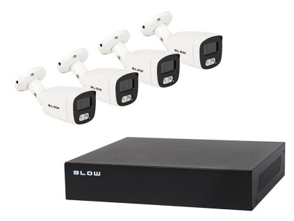 78-670# POE súprava na monitorovanie úderov 4x5mp 1tb bl-ki5b4/poe/1tb 4x 5mp trubicové kamery hdd1tb