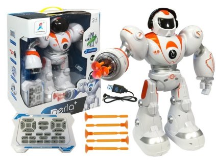 Oranžový robot na diaľkové ovládanie