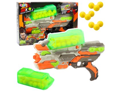 Puška zbraň s mäkkými penovými guličkami 30ks Dostrel 23m