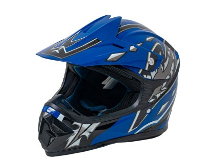 Detská prilba na motorku S – modrá