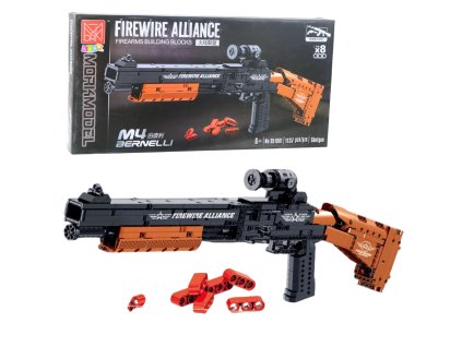 Stavebné bloky M4 Bernelli Rifle Shooting Function 1137 ks.