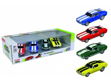 Vozidlá Pull & Speed ​​Ford Mustang 67 4-balenie