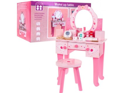 Drevený toaletný stolík pre dievčatá