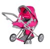 Ružový kočík 2v1
