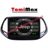 Jeep Compass 2017 Android 14 autorádio s WIFI, GPS, USB, BT (HW výbava QLED 8 Core 8GB+256GB HIGH - iba displej A,C)