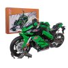 Stavebnica športová motorka 2304 ks. – zelená