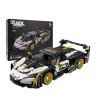 Kreatívna stavebnica – športové auto čierno-biele 1242ks