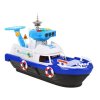 Interaktívna policajná loď 2v1 s úložným priestorom a svetlami a zvukmi