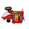 Detské odrážadlo vláčik 2v1 – parkovisko pre hasičské autá