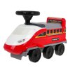 Detské odrážadlo vláčik 2v1 – parkovisko pre hasičské autá