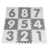 Puzzle čísla – sivo-biela podložka