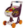 Nákupný košík  s potravinami so svetlom a hudbou 41 ks červený