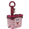 Detský Nákupný Košík 2v1 + potraviny, červený