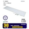 panel led 120x30 36w lampa sufitowa slim kaseton 6000k zimny inoxx pan36w120 30 6000k fs i713