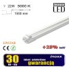 swietlowka led 150cm 22w t8 3000k g13 ciepla przezroczysta jednostronna inoxx 150t8k3000 al tr fs 1s i1085
