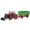 Traktor s prívesom RC 1:28 červeno-zelený RTR
