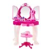 Ružový toaletný stolík s doplnkami