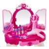 Ružový toaletný stolík s doplnkami