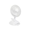 44-062# Stolový ventilátor 6"/15cm klip 25w 2v1 biely