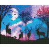 Diamantová mozaika Rozprávkový les 40x50 plátno + kamienky + 3v1 stylus + lepidlo