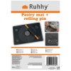 Silikónová doska na cesto + valček Ruhhy 23760