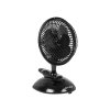 44-023# Stolový ventilátor 6"/15cm klip 25w 2v1 čierny