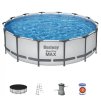 Bazén Steel Pro MAX Frame 427x107 sivý Bestway 5v1 + príslušenstvo