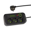 98-234# PS-330s sieťový predlžovací kábel 3-zásuvky 4xUSB 1xUSB-C 3m čierny 3x1mm