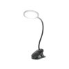 44-165# LED stolová lampa lb-20 s klipom čierna