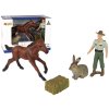 Sada zvieracích figúrok: Kôň, Zajac, Farmár