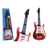 Elektrická gitara pre deti, svetelné melódie, červená