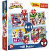 Puzzle - 4v1 (12, 15, 20, 24) - Spiday's Crew - Trefl 34611