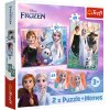 Puzzle + PAMÄTKY - 2 v 1 (30,48) - Princezné vo svojej krajine - Disney Ľadové kráľovstvo - Trefl 93335