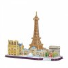 3D puzzle s čiarou mesta Paríž