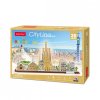 3D puzzle s čiarou mesta Barcelona