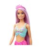 Bábika Barbie s dlhými vlasmi a morskou pannou