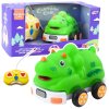 RC auto na diaľkové ovládanie pre batoľatá, dinosaurus zelené