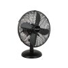 44-658# 30 cm čierny kovový stolový ventilátor