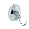 44-659# Nástenný ventilátor 50 cm 220 W strieborný obehový