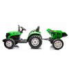 Batériový traktor HC-306 s prívesom, svetlozelený, 24V