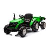 Batériový traktor HC-306 s prívesom, svetlozelený, 24V