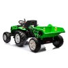Batériový traktor HC-306 s prívesom, svetlozelený, 24V